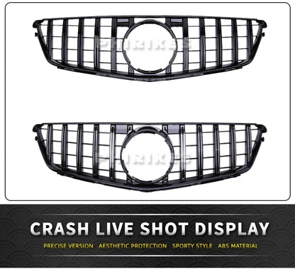 Front Bumper Grille For Mercedes Benz C W204 Sport Racing Grill AMG GT 2007 2008 2009 2010 2011 2012 2013 2014 Facelift