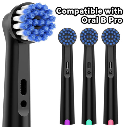 4/12/20 Count Extra Soft Replacement Brush Heads Compatible with Oral B Electric Toothbrush, Toothbrush Head for 1000/500/100