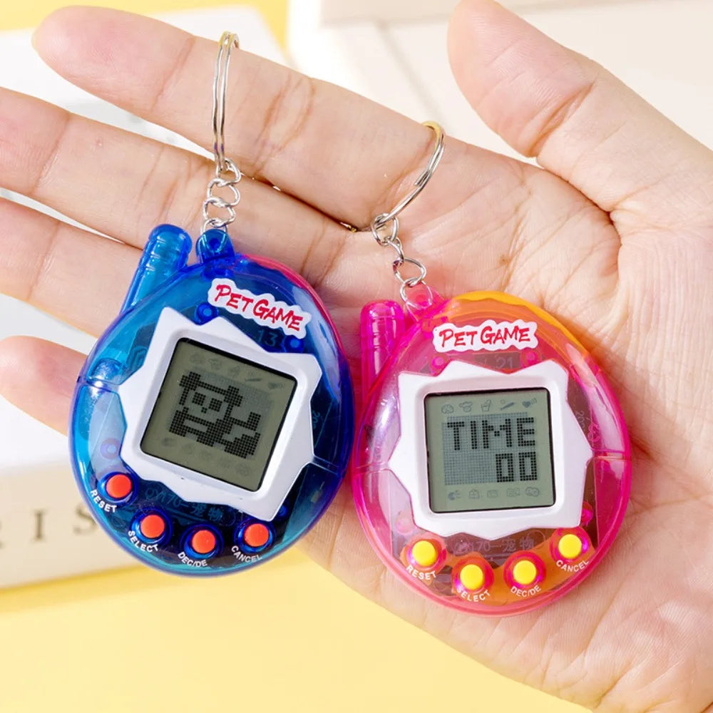 Collector's Edition Aqua Blue 3D Interactive Tamagotchi, Virtual Pet Retro Game Gift for Gamers