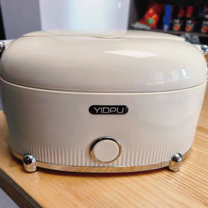 Constant Temperature Electric Lunch Box Outdoor Water-free Keep Warm Bento Box 1.2L 304 Stainless Steel Rapid Heating Food Heate