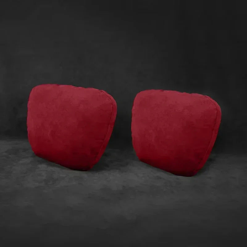 Italy Suede Car Neck Rest Pillow For Audi A1 8X GB Seat Head Neck Support Cushion Auto Interior Accessories