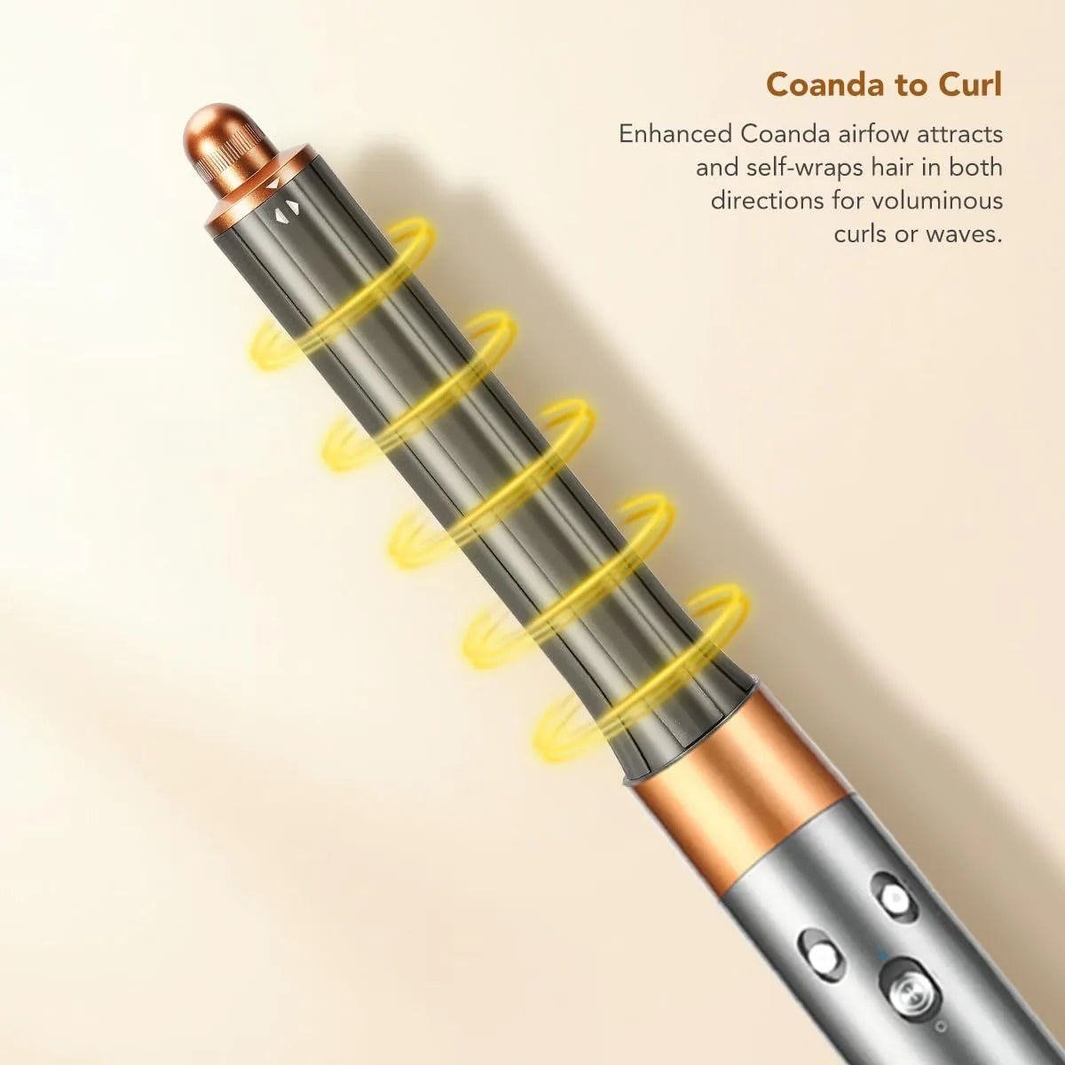 20/30/40mm Conical Long Hair Barrels Attachment Compatible For Dyson Airwrap HS01/05/08 Auto-Curling Iron Curler Voluminous Wave