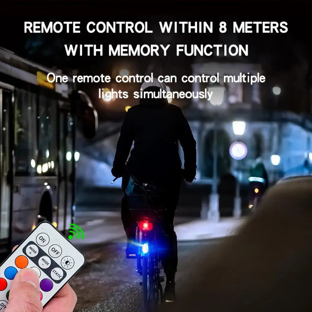 Rechargeable Wireless Light Aircraft Airplane Helicopter Warning Lights RGB Led Motorcycle Strobe lights LED Flash Light