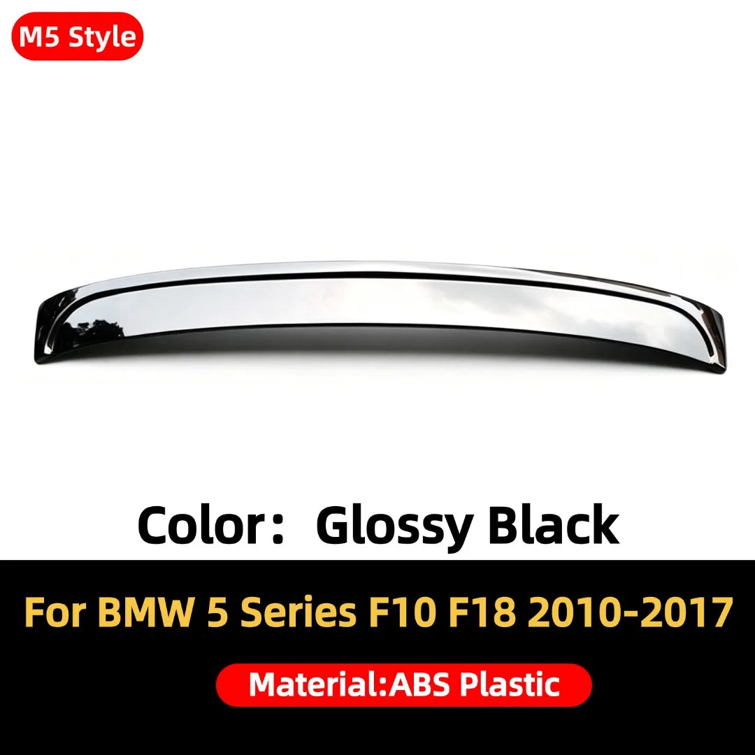 Rear Racing Roof Spoiler Wing Car Accessories Glossy Black Trunk Lip M5 M4 MP Style For BMW 5 Series F10 F18 2010-2017 520i 528i