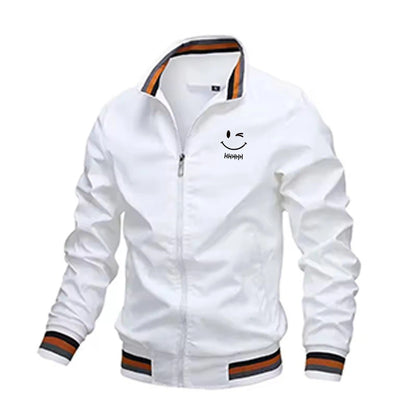 2026Men's button-down casual zip-up jacket - Outdoor sport coat - Men's windproof jacket - Waterproof bomber jacket
