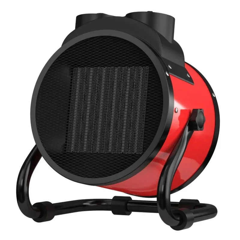 Portable 2000W Electric Heater With Fan 2 Heat Settings Adjustable Thermostat Fan Mode Tip-Over Overheat Protection For Indoor