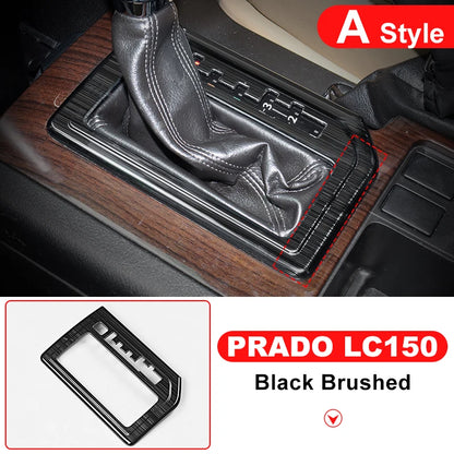 For 2010-2017 Right Rudder Car Toyota Land Cruiser Prado 150 Stainless Steel Panel Gearbox Cover Lc150 J150 Interior Accessories