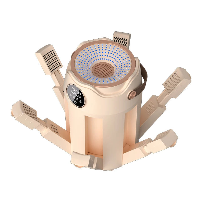 Portable Foldable Electric Shoe Dryer Sterilization Deodorizing Shoe Dryer Fast Drying Household Timed Portable Shoe Dryer