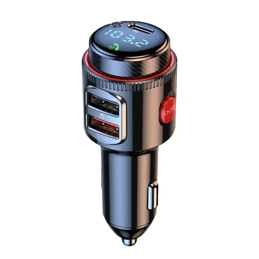 NEW Bluetooth 5.4 FM Transmitter Car Radio Adapter For Wireless Hands-Free Phone Call MP3 Music Player T23 PD Fast Charging