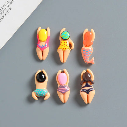 6-50pcs Resin Swimming & Sports Shoe Charm PVC Decorations Assorted Style Detachable Waterproof Suitable summer For Gift ideal