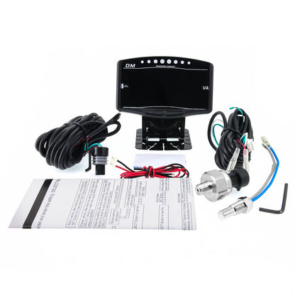 Universal Car LCD Digital Gauge 5 In 1 Tachometer Oil Pressure Sensor Volt Voltmeter Water Temperature Fuel Gauge 12V/24V