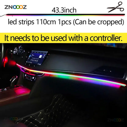Car Ambient Light Accessories Door/foot Sole/speaker/main/auxiliary Control Box