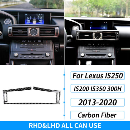 For Lexus IS250 IS350 300H 2013-2019 Carbon Fiber Gear Shift Air Outlet CD AC Window Lift Set Car Interior Accessories Sticker