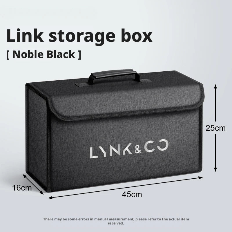 Car trunk storage box is suitable for Lynk & Co 01 02 03 05 06 07 08 09 10 Z10 Z20 900 2019-2025 leather car trunk tool box