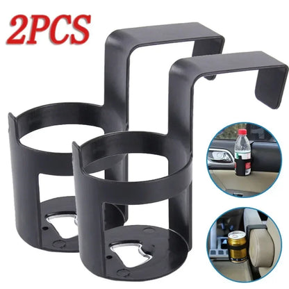 2PCS Car Drink Cup Holder Container Hook Multifunctional Hanging Window Door Mount Universal Water Bottle Cup Stand for Auto