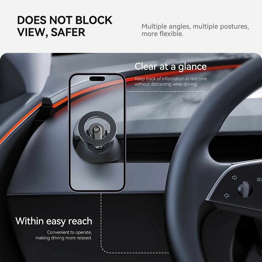 YZ For Tesla Model 3 Y Highland Juniper Strong Magnetic Phone Holder for iPhone 16 15 14 Pro Max Samsung phones Air Outlet Base