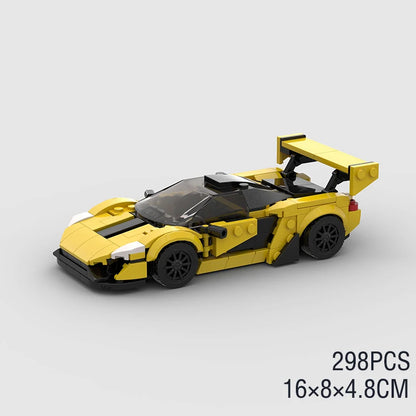 MOC Speed Sports Super Race Car Model Building Blocks Pickup Police Bricks City Racing Vehicle SUV Technical Rally Sport Toy