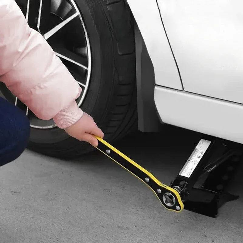 Auto Labor Saving Jack Ratchet Wrench Tire Jack Removal Wrench Cross car Labor Saving Wrench Rocker Arm