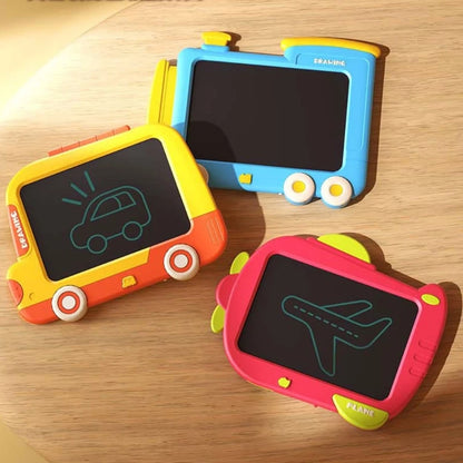 Children LCD Message Board Cartoon Drawing Board for Toddler 3/4/5 Art Learning Toy Writing Board for Kindergarten 2PCS A2UB