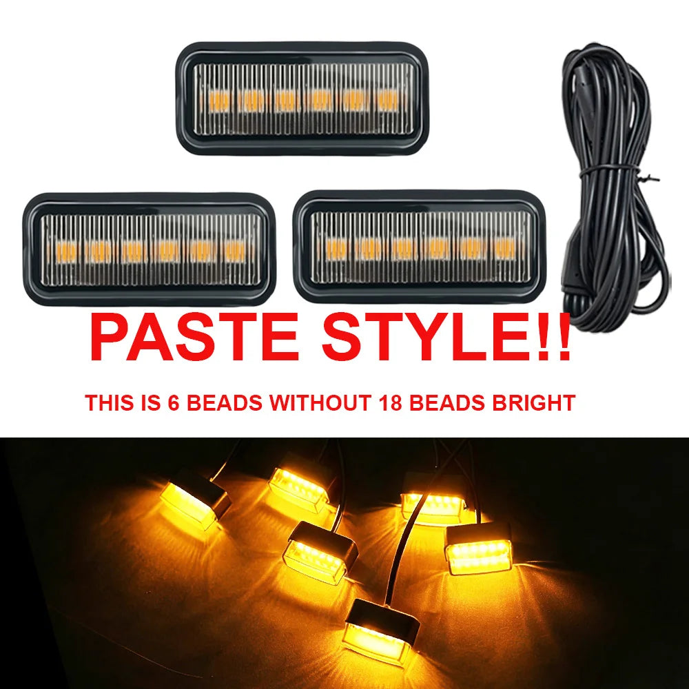 FOR TOYOTA HILUX LED Car Lights Front Grille LED Light Safety Warning Light Harness  Car Accessories LED Signal Lamps