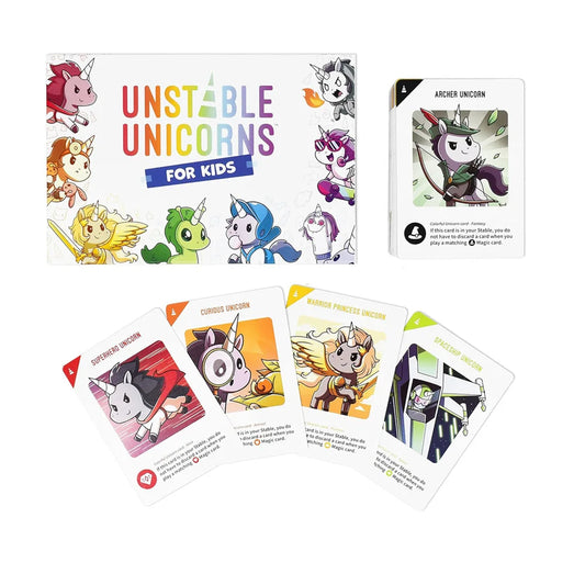 Unstable Games Unicorns for Kids Edition Base Game A strategic card game for Kids