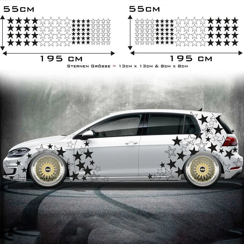 Honeycomb Side Door Back Sticker Fender Car Sticker Universal Hexagon Design Vinyl Stickers Decal Ade Kit