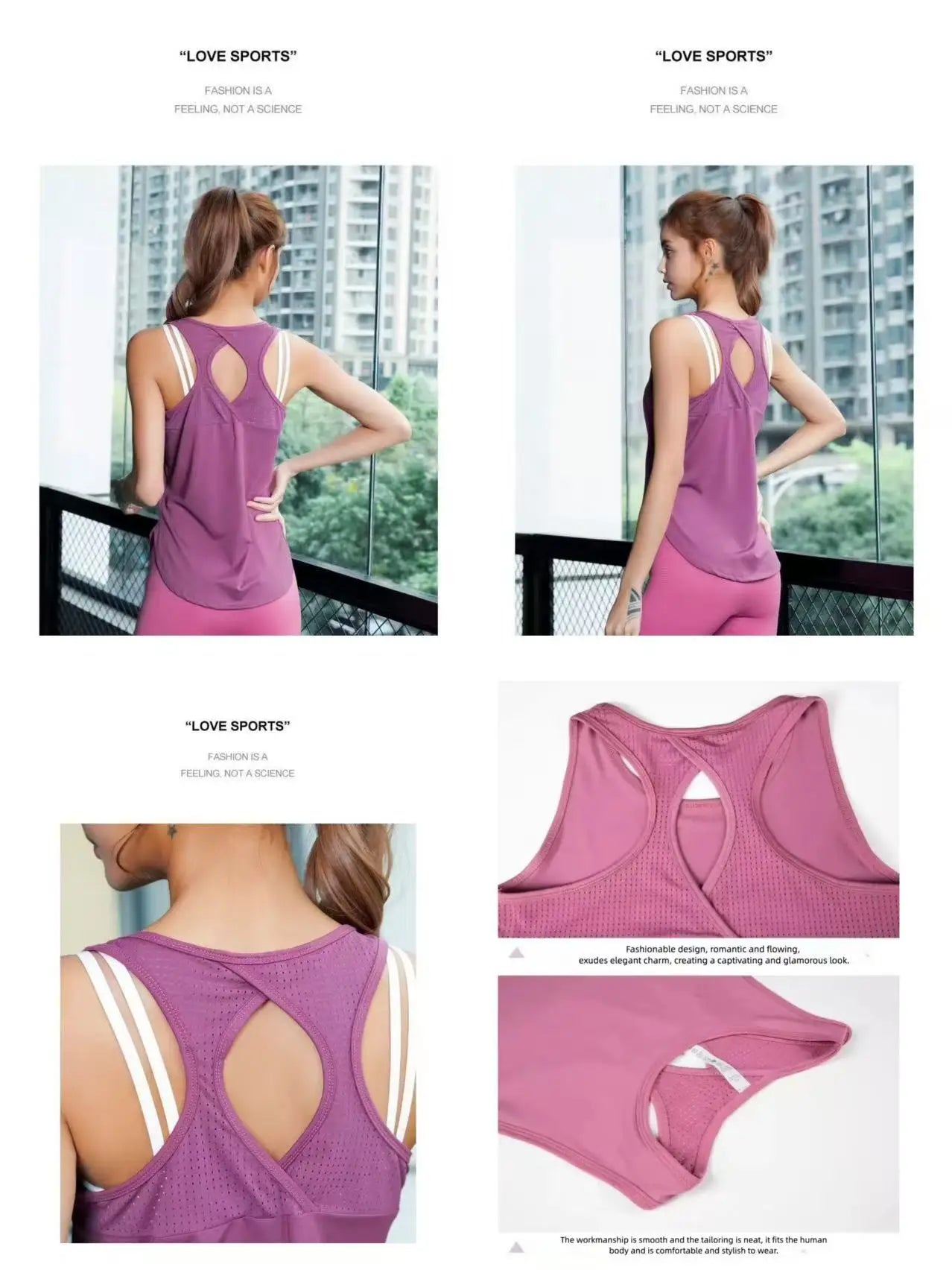 Women's Sexy Backless Mesh Tank Top Sleeveless Curved Hem Yoga Workout Shirts Lightweight Breathable Running Fitness Tops
