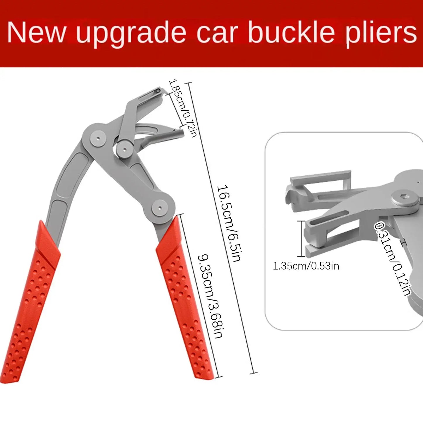 Panel Clip Pliers Stainless Steel Non-Slip Hand Tools Car Clip Pliers Trim Remover for Vehicle Truck SUV Interior Exterior Door