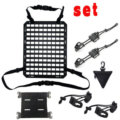 Truck Mount Rack Panel for Tactical Gear Accessories Tactical Car Seat Back Organizer | Rigid Molle Panels for Vehicles
