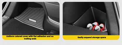 4PCS Trunk Organizer for Tesla Model YL Launch Refresh 2026 Rear Trunk Storage Bins Side Box Organiser TPE Accessories