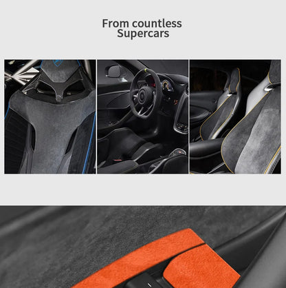 Top Suede For Tesla Model 3(2019-2023) Model Y(2019-2024) Car Window Control Panel Button Trim Sticker Interior Tuning Accessory