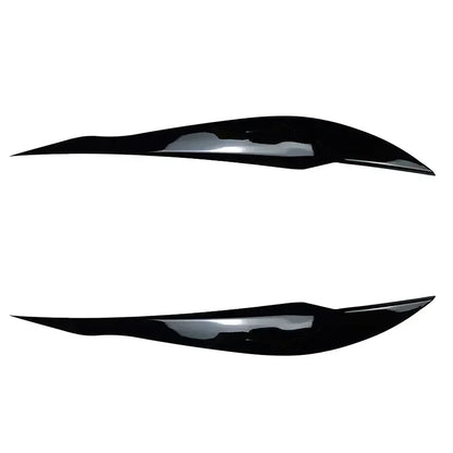 2pcs Car Headlight Eye Lid Covers ABS Carbon Headlight Lamp Eyebrows Trim Stickers for BMW 3 Series F30 F31 318i 320i 2012-2018