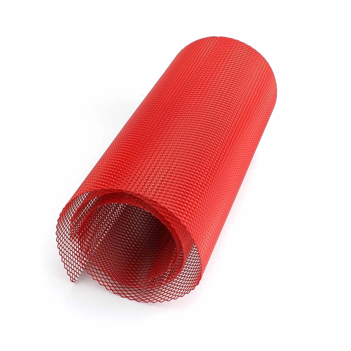 100x33cm Aluminium Racing Car Bumper Grille Grill Mesh Net Vent Red Tuning Universal Protector Caravan Camper Home Garden