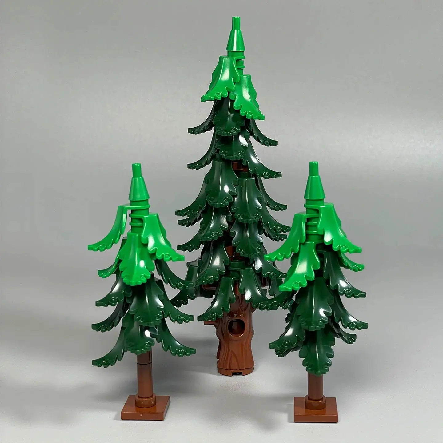 MOC City Garden Building Block Set – DIY Assembly Pine & Pine And Cypr, Street View Forest Plants, Trunk Leaves Grass Accessorie