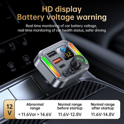 Car Bluetooth receiver 2026 latest model fast charging charger car mp3 player converter