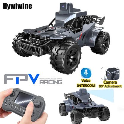 Rc Car with Camera Lcd Remote Fpv Real Time Transmission High Speed 2.4g Remote Control Car Voice Chat RC Ground Vehicles Toys