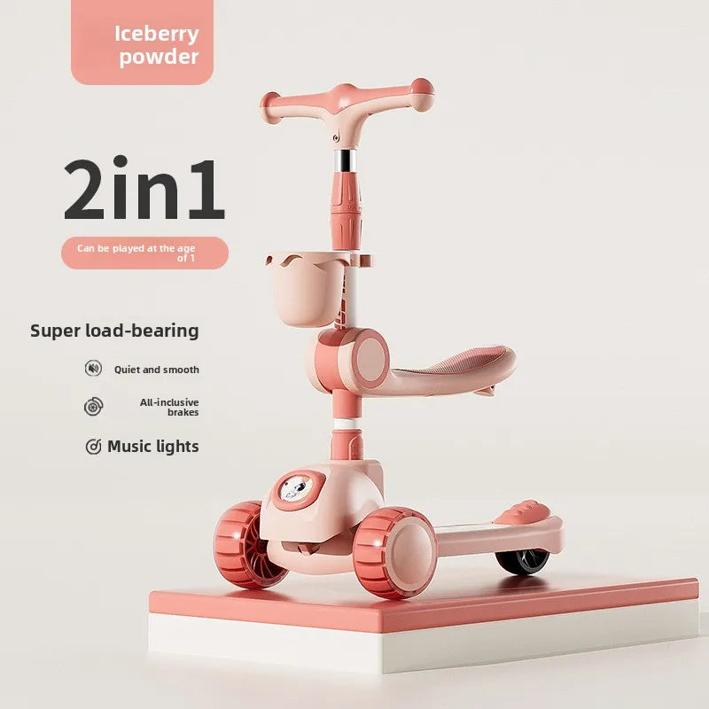 Scooter for children and scooter suitable for boys and girls, ideal for helping children develop their sense of balance