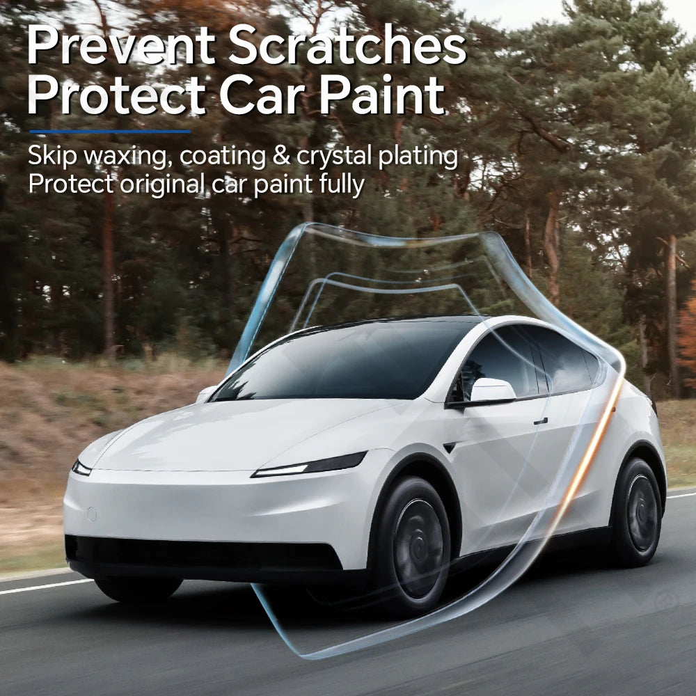 For Tesla Model Y Standard 2026 Clear High Gloss TPU PPF Paint Protection Film Self-Healing Scratch Resistant Invisible Car Wrap