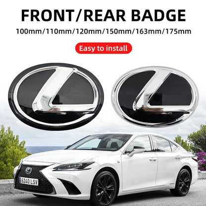 Car Logo Front Grill Emblem Badge Hood Trunk Rear Logo Badge Emblem For Lexus F SPORT ES UX 300e GX LBX NX RX 350h 450h GS CT