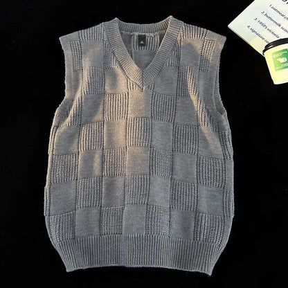 Loose V-neck Outerwear Bottom Clothing Basic Casual Vest Sleeveless Lightweight Windproof Jacket Warm Coat Men Fashion Waistcoat