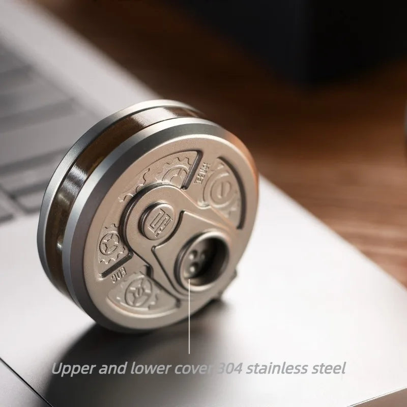 Metal EDC Fidget Toy Dice Coin Anti Anxiety Spinner Crisp Sound Metal Decompression Toy Stress Relief Hand Spinner Adults Toys