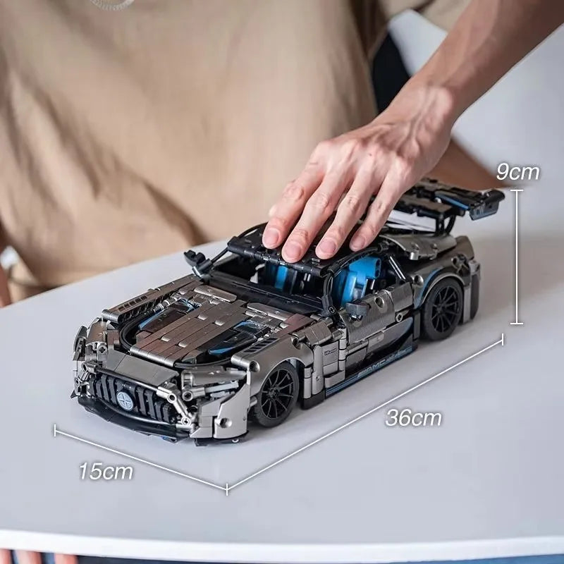 1:14 Sports Car RC Toy Car Building blocks Toy Birthday Gift MOC Sports Car Model Birthday Gift (1466+ particles)