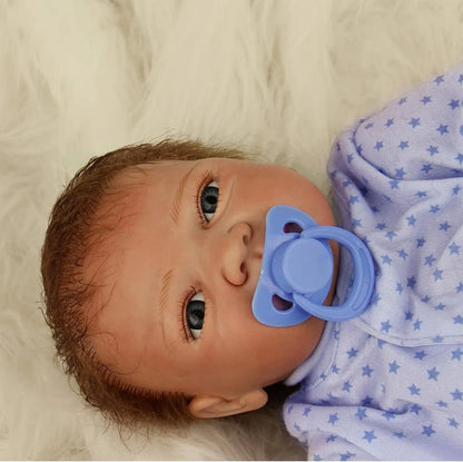 52cm Realistic Reborn Doll Soft Silicone Vinyl Handmade Newborn Baby Doll with Monkey Puppet