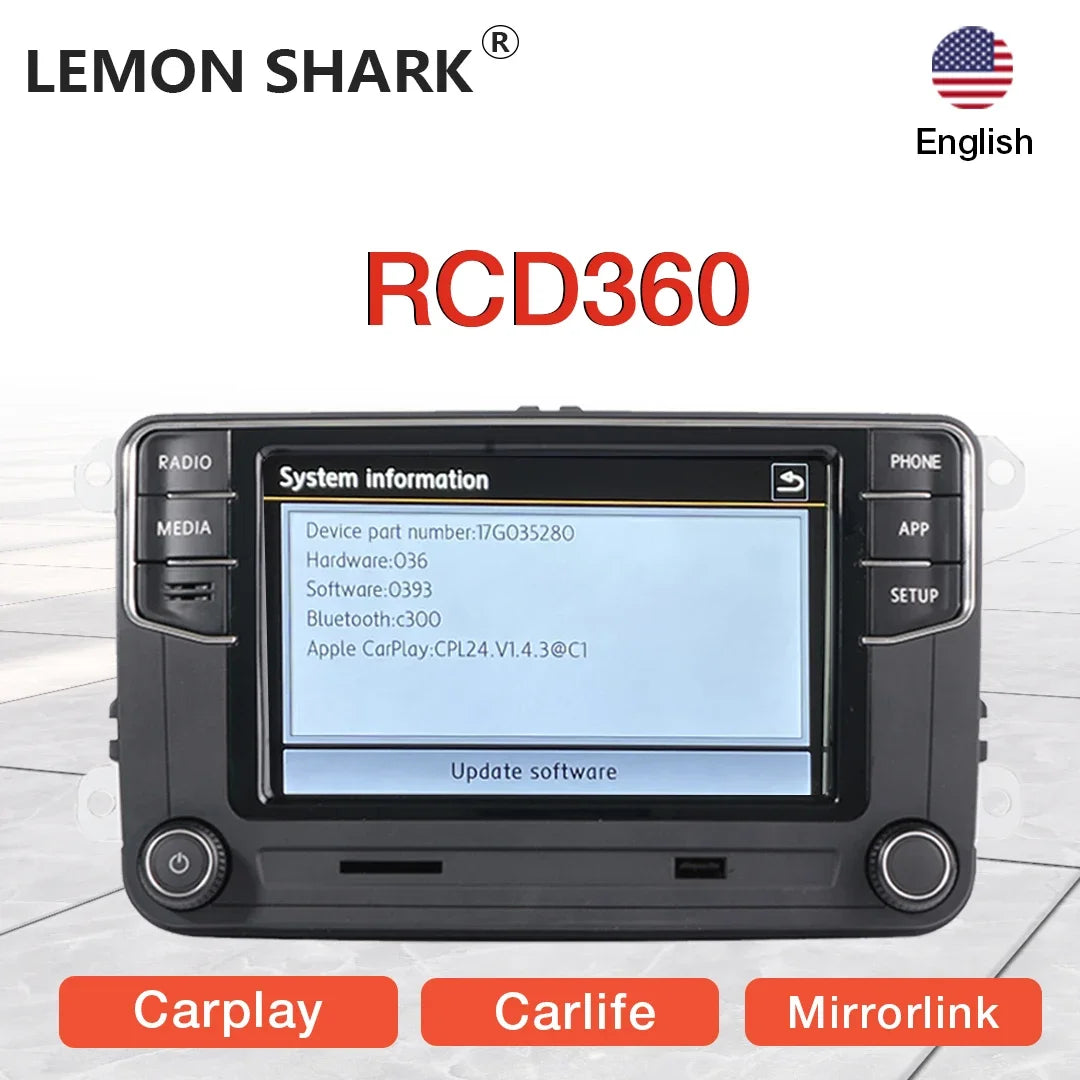 Desay RCD360 Carplay Car Radio 17G035280 MirrorLink MIB Auto radio for VW PQ Polo Golf Passat B6 B7 Jetta MK5 MK6 Eos Bettle