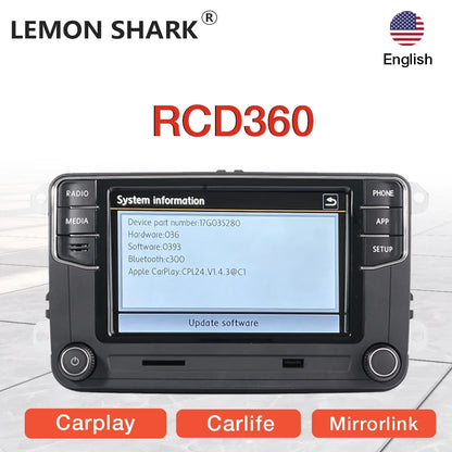 Desay RCD360 Carplay Car Radio 17G035280 MirrorLink MIB Auto radio for VW PQ Polo Golf Passat B6 B7 Jetta MK5 MK6 Eos Bettle