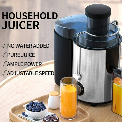 BPA-free Juicer Machine 800W Centrifugal Stainless Steel Juicer Extractor with Wide Mouth 3” Feed Chute for Fruit Vegetable