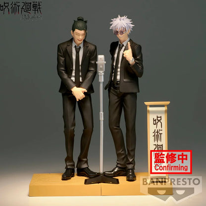 17cm Jujutsu Kaisen Anime Figure Suit Ver. Satoru Gojo Action Figure Geto Suguru Figurine PVC Adult Collection Model Toys Gifts
