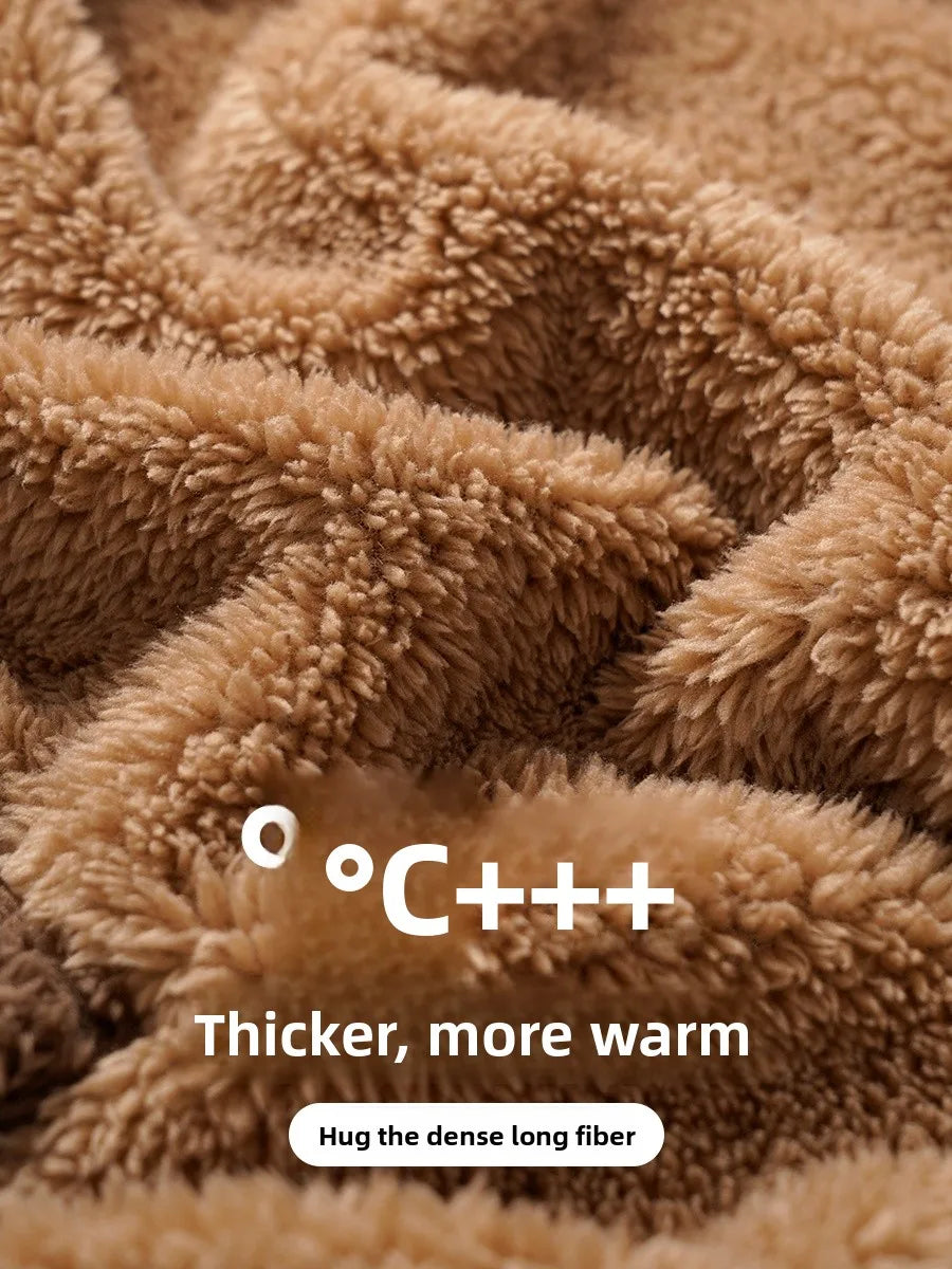 Thiened Coral Fce Pajamas Women's Winter Home Clothes Long Sve Bodysuit Sp Robe for Men And Women Couples