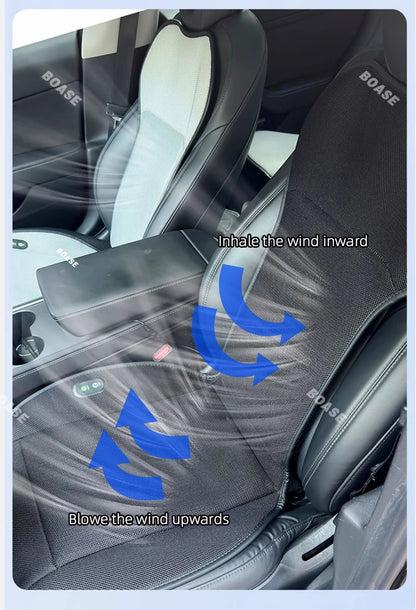For Tesla model 3 Y ventilation Seat Cushion DC 12V Spacer Car Summer Cool Air Seat Cushion Fast Blowing Ventilation Seat Coolin