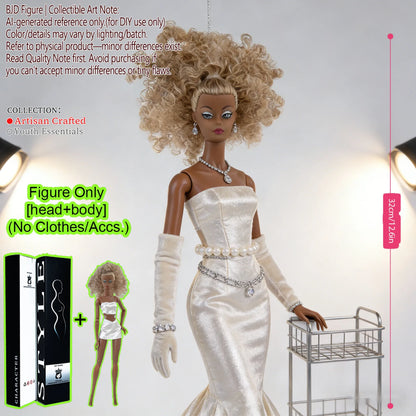 12 Inch 1/6 MJD BJD Fashion Supermodel Ball Joint Figure Exquisite Makeup Smooth Skin Display Toy No Clothes